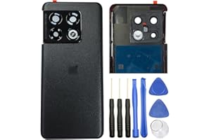 ubrokeifixit for OnePlus 10 Pro Housing Rear Panel Back Glass Door Cover Replacement for OnePlus 10 Pro 5G 6.7'' NE2210 NE2211 (10 Pro/Volcanic Black)