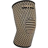 YjiangxinW Copper Knee Braces for Women and Men, Compression Knee Sleeve for Knee Pain,Arthritis, Meniscus Tear,ACL, Joint Pain Relief, Knee Support Pads for Running, Workout Sports(Yellow, Large)