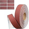 Shineboc Emery Cloth Roll,600 Grit Continuous Sandpaper Roll 1" x 33 Feet for Wood Furniture Finishing Metal Sanding Automoti