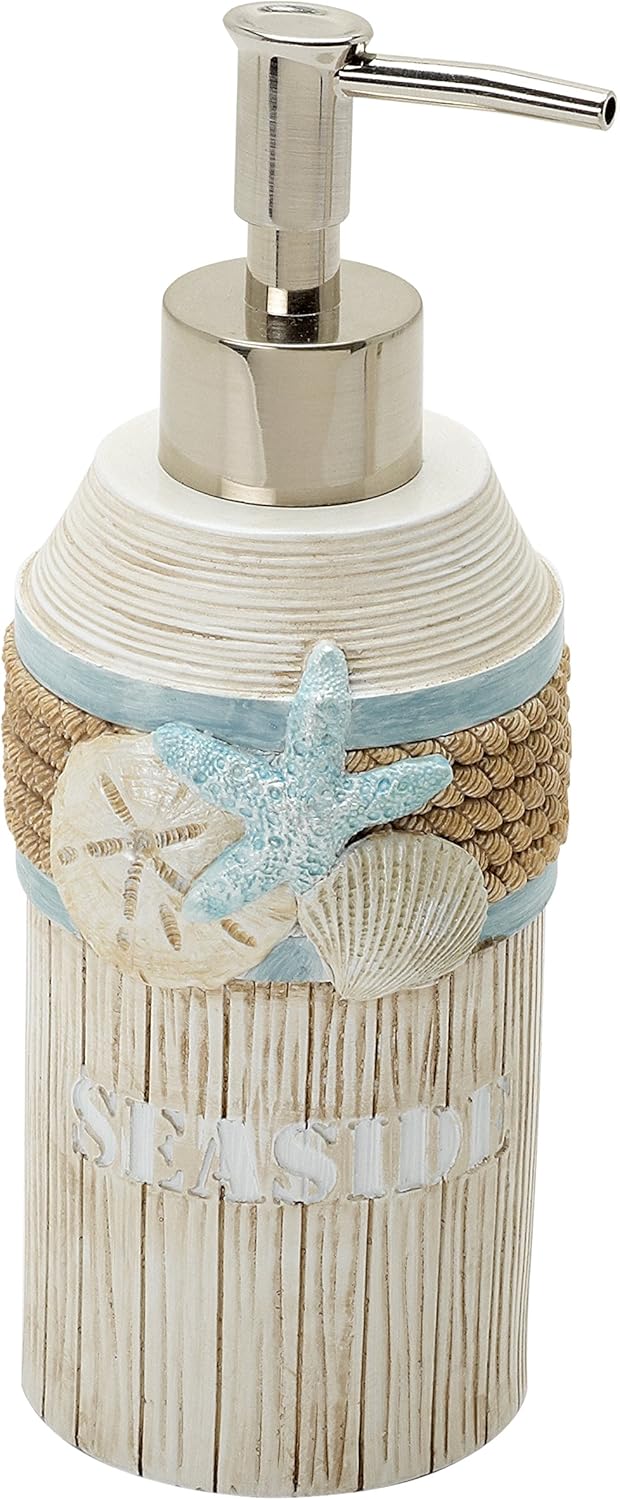 Zenna Home India Ink Seaside Serenity Lotion or Soap Dispenser: Home & Kitchen