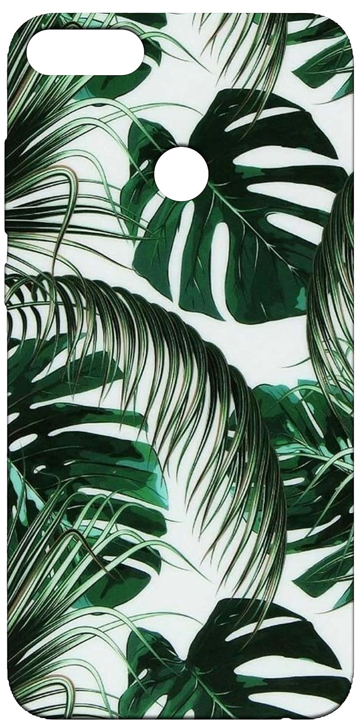 B2B Leaf Green Printed Soft Silicon Designer Mobile