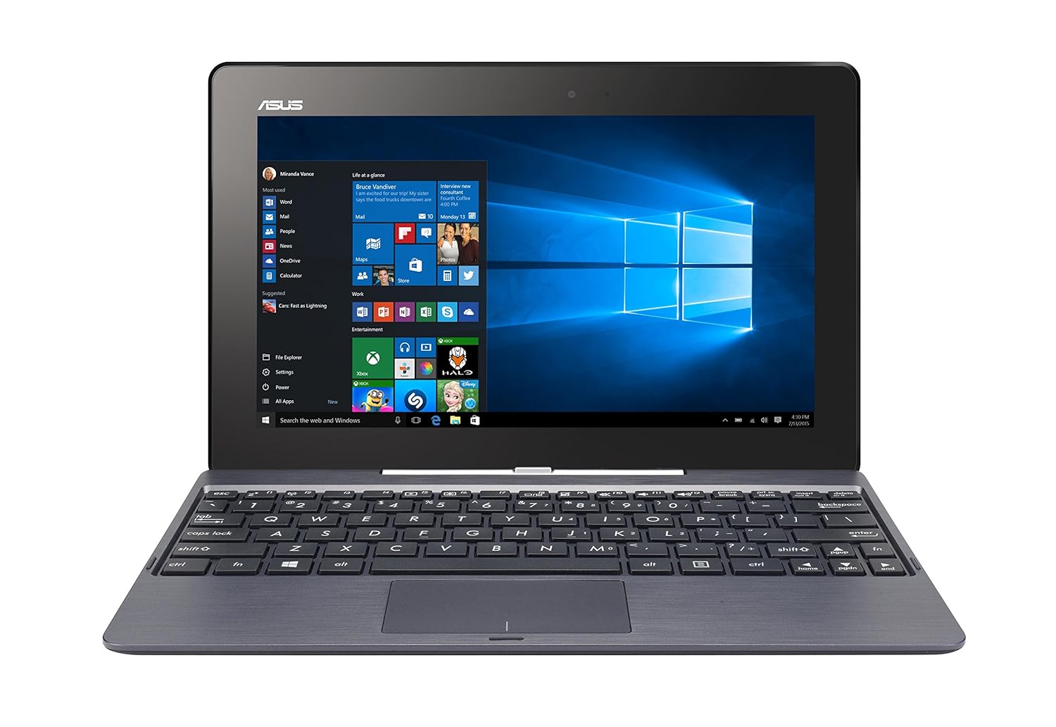 ASUS T100TAF 10.1 inch Convertible Notebook (Intel Atom Z3735F 1.33 GHz