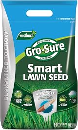 Gro-Sure Aqua Gel Coated Smart Grass Lawn Seed 80 m2 3.2 kg Blue Green