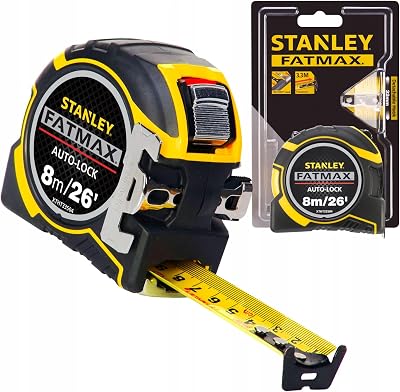 Stanley FatMax Autolock Pocket Tape 8m 32mm Wide ZSTA-0-33-504