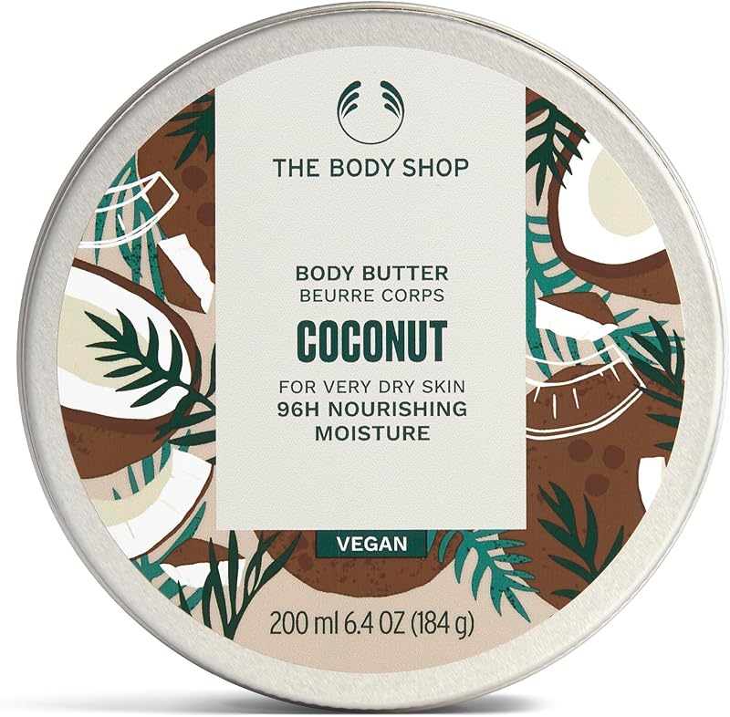 The Body Shop Coconut Body Butter 200 ml – Vegan, 96H Moisture