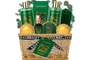LILY ROY 10 Pcs Valentines Day Gifts Spa Gift Basket Set Bath and Body Gift Basket Set for Women Men Christmas Mom Birthday Gifts Spa Bath Gift Set for Women Bath Set Spa Set Spa Kit for Mothers Fathers Day