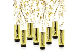 HAVAGDTM 8 PCS Gold Confetti for Baby Shower Wedding Birthday Graduation Anniversary Christmas Party Supplies Decorations and Favors