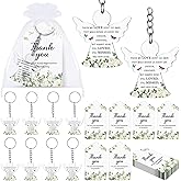 Equsion 60 Set Funeral Favors Celebration of Life Favors Acrylic Keychains for Funeral Memorial Party Guest Return Gifts