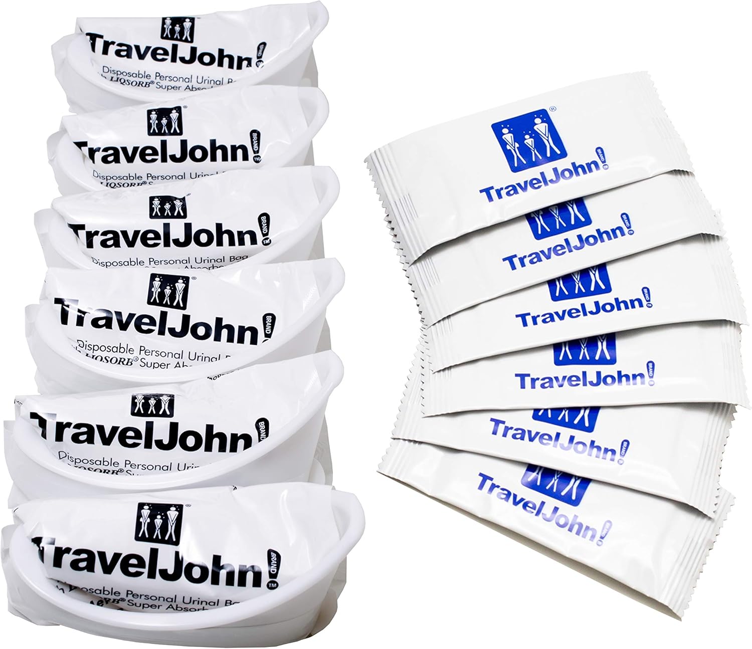 Travel John Resealable Disposable Urinal Bags (TJ1N) - 6 Pack: Sports & Outdoors