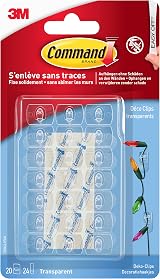 Command 17017CLRN Decorative Clips Transparent Strips Mini 17026CLR