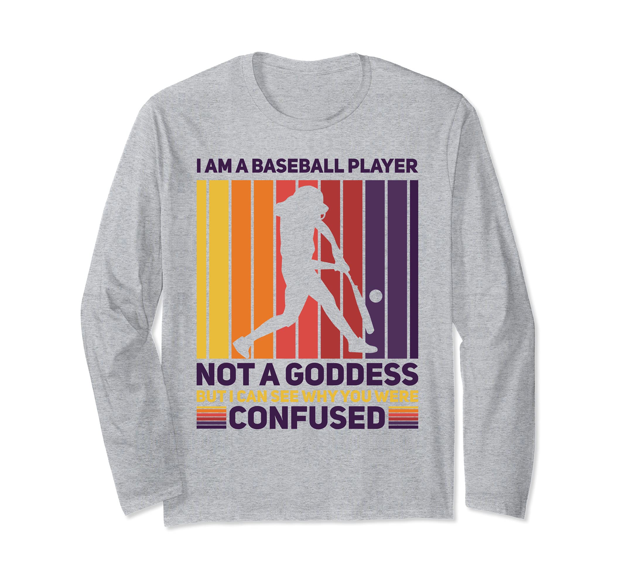 Baseball Player Pitcher Catcher Infield Baseball Goddess wh Long Sleeve T-Shirt