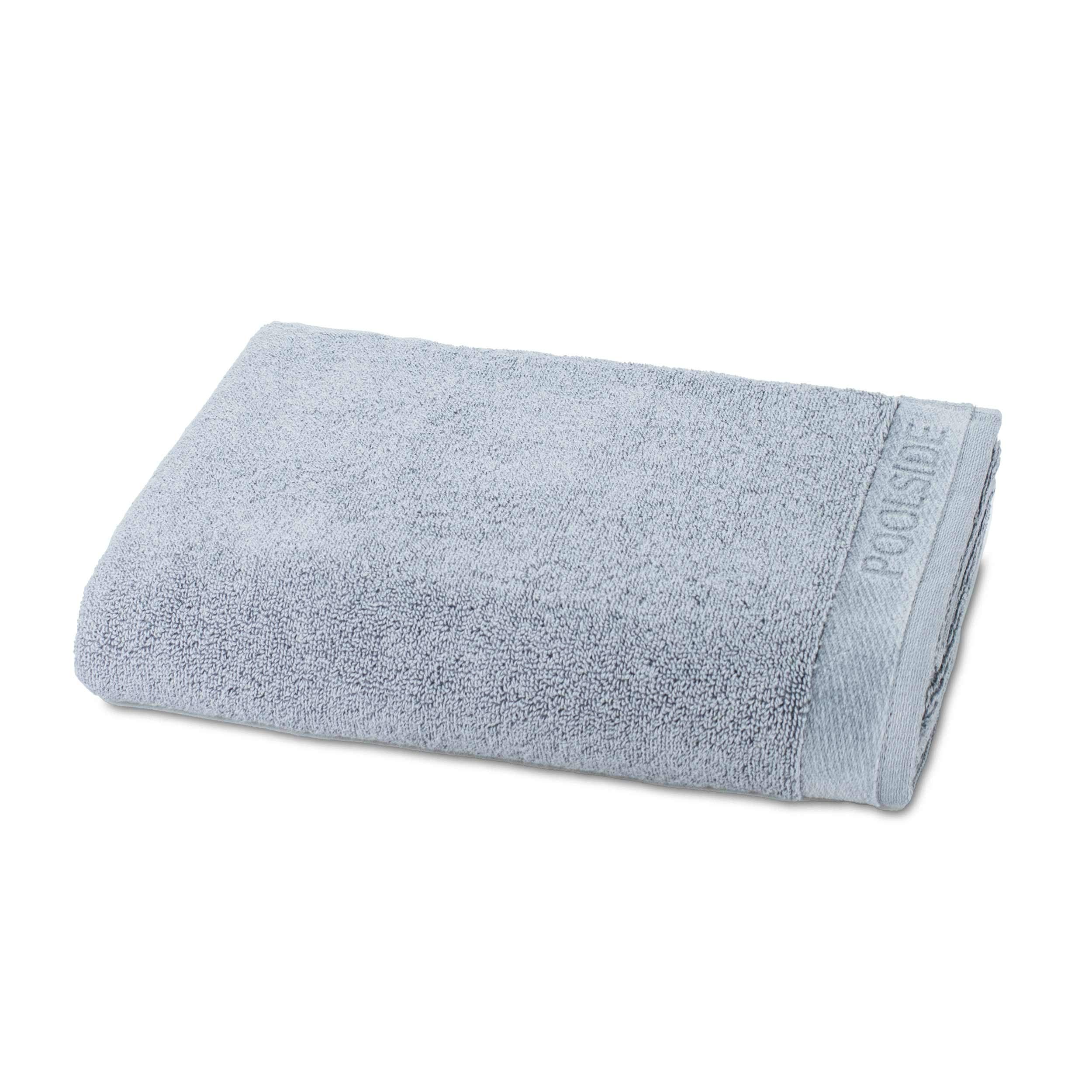 Möve Poolside Bath Towel 80 x 150 cm, Towel - Made in Germany, 100% Cotton, silver