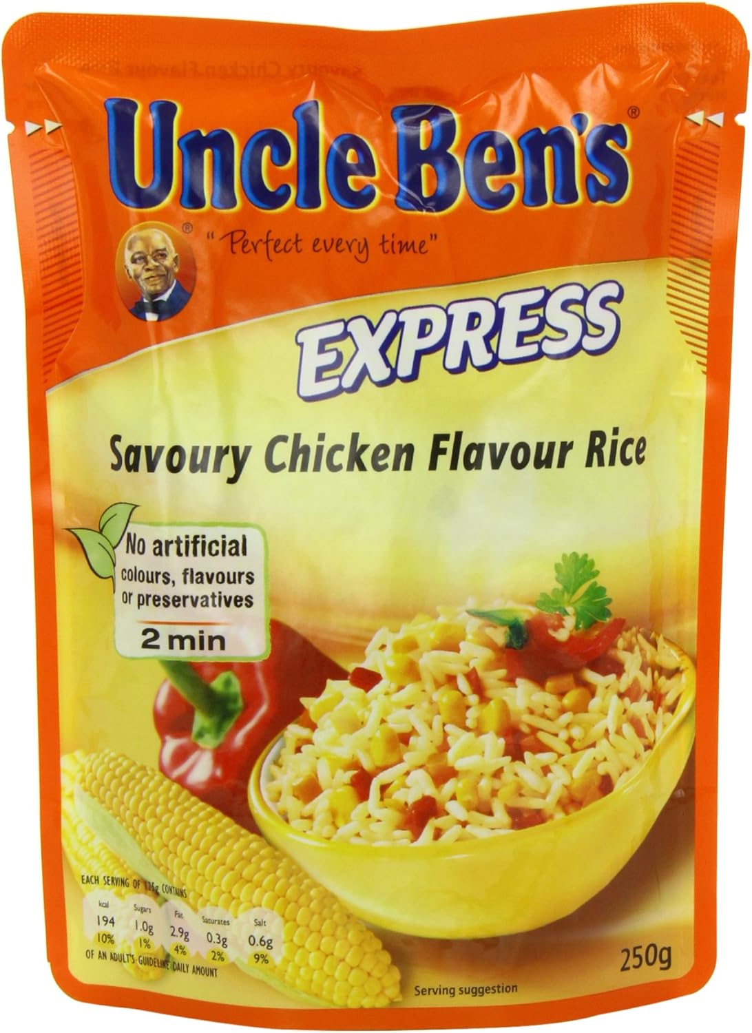 Uncle Ben's Savoury Chicken Flavoured Rice, 250g Amazon.co.uk Grocery