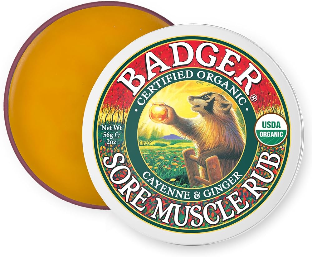 Badger Organic Sore Muscle Rub Original Balm 56g Brand New