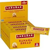 Larabar Banana Bread, Fruit &amp; Nut Bars, 16 ct, 25.6 oz | Gluten-Free, Vegan, Dairy Free, Non-GMO Project Verified, Kosher, Soy Free, 3 Real Ingredients, Good Source of Fiber