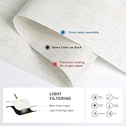 Boolegon Light Filtering Roller Shades for