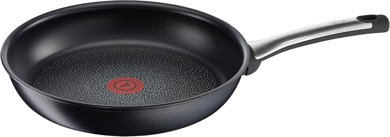 Tefal Talent Pro E44008 Bratpfanne, induktionsgeeignet, Antihaft-Versiegelung, Thermo-Spot, schwarz, 32 cm