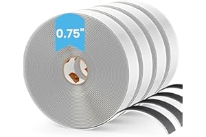 TAPEBEAR Black Butyl Tape RV Tape 3/4" x 30' x 1/8" Butyl Marine Sealant Tape, Window Glazing Putty Tape Double Sided Auto Butyl Tape Window Sealant Caulking Tape for Boat, EPDM Roof, Pool, 4Rolls