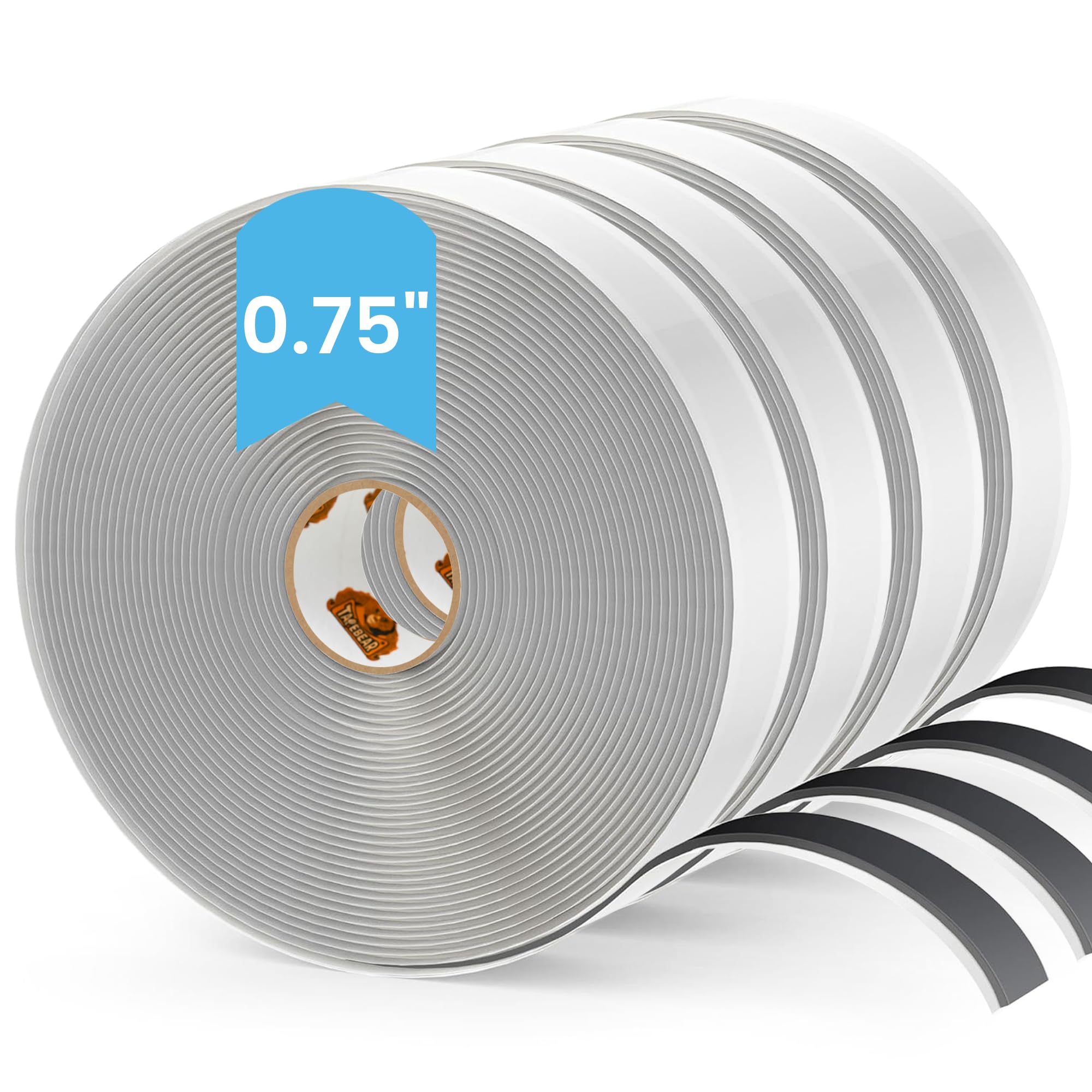 TAPEBEAR Black Butyl Tape RV Tape 19mm x 9m, 3mm Thick Butyl Marine Sealant Tape, Window Glazing Putty Tape Double Sided Auto Butyl Tape Window Sealant Caulking Tape for Boat, EPDM Roof, Pool, 4Rolls