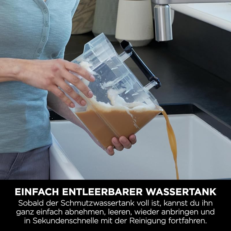 StainStriker Fleckenreiniger, 5 Aufsätze, 450 W, Weiß/Türkis