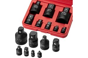 Bates- Impact Socket Adapter and Reducer Set, 8 pcs, 1/4" 3/8" 1/2" 3/4", Impact Socket Adapter Set