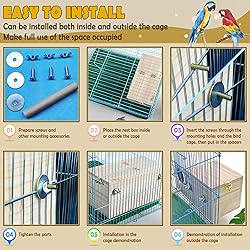 kathson Parakeet Nest Box Budgie Nesting House