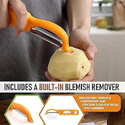 Spring Chef Premium Swivel Vegetable Peeler, Soft
