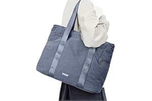 CADOLIM Tote Bag For Women Gym Bag Large Shoulder Bag Purses For Women Men Travel Tote Bags With Zipper Laptop Bag 15.6 Inch