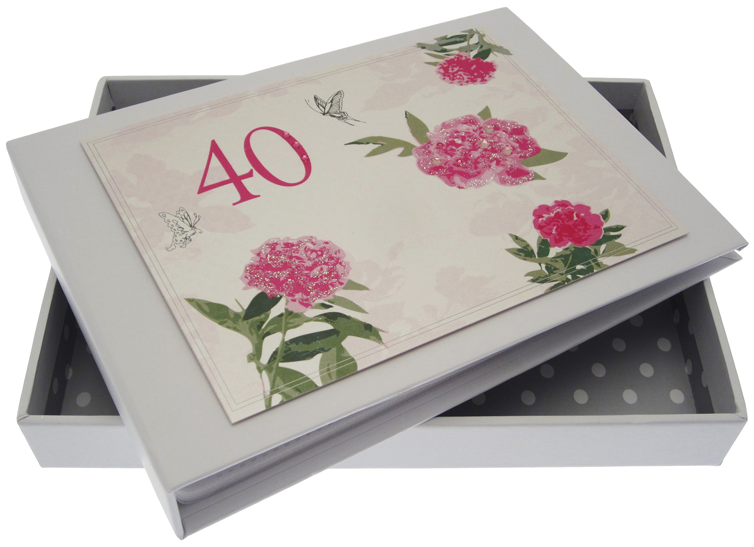 WHITE COTTON CARDS PHOTO ALBUM, Card, Plastic, 12.5x17.5x2.5 cm