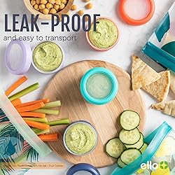 Ello Plastic Reusable Condiment Travel Containers