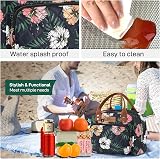 HOMESPON Insulated Lunch Bag Floral B Women's Men Work Lunch Tote 27x21x15 view 4