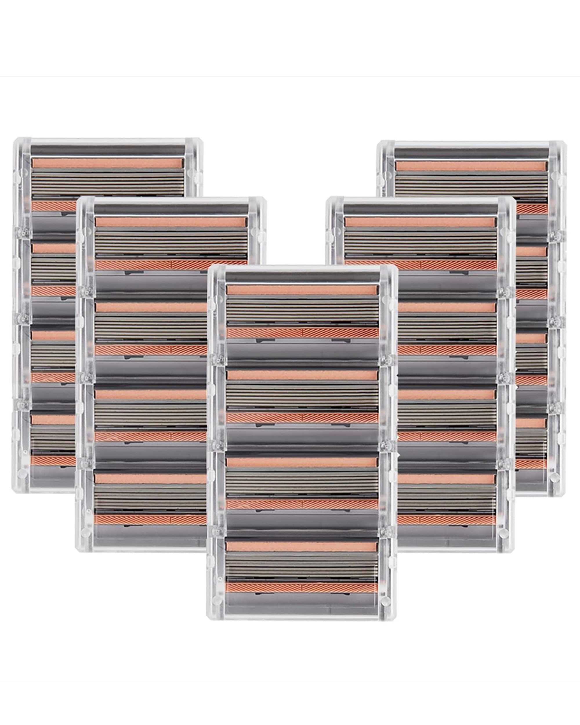 20-Pack Premium SmoothGlide Women’s Razors Blades - Diamond-Coated 6-Blade Razors for Women w/Sensitive Skin - FFS Razor Blades Refill w/Lubricating Vitamin E Strip & Built-In Bikini Shaver Trimmer