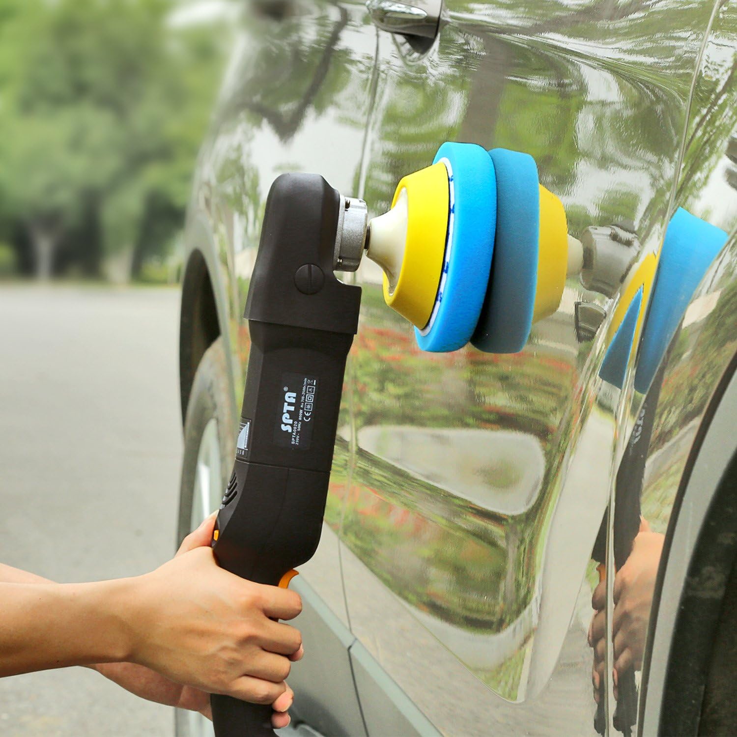 SPTA 5Pcs 6inch (150mm) Buffing Pads Polishing Pads Polishing Grip Pad For Car Polisher Boat Polisher: Automotive