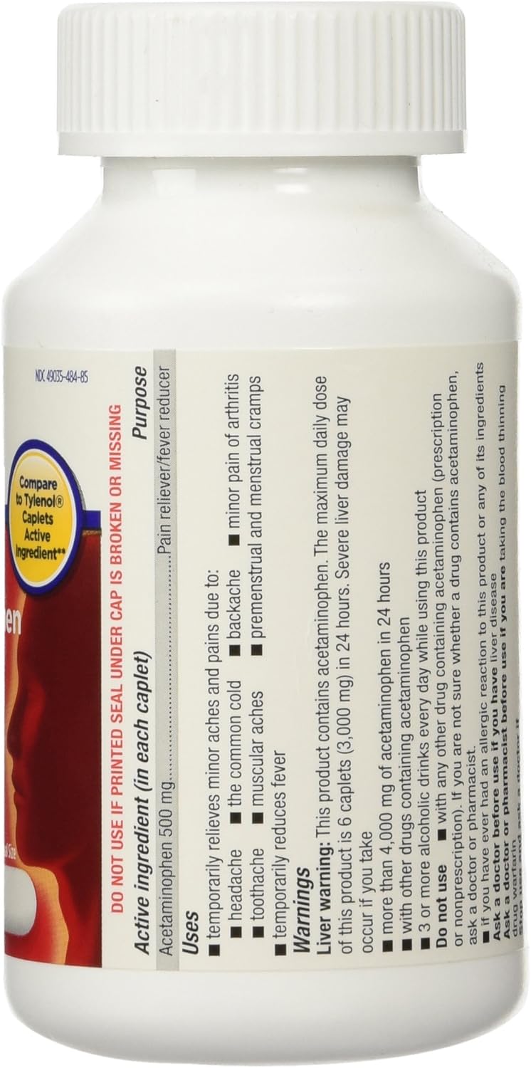 Equate Extra Strength Acetaminophen Twin-Pack 500mg, 500 tabs: Health & Personal Care