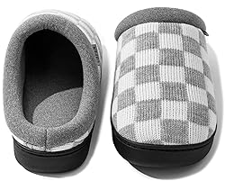 UBFEN Mens Slippers for Indoor Bedroom Memory Foam