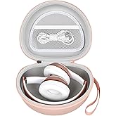 Extra Large Headphone Case Compatible with Picun B8/ P26/ for Beats Studio Pro/ Solo3/ Studio3/ for Elecder i39 and More Foldable Bluetooth Wireless Headset - Rose Gold