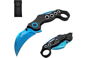 ALBATROSS EDC Cool Spring Assisted Folding Pocket Knives Tactical Sharp Raptor Claw Knife(Blue)