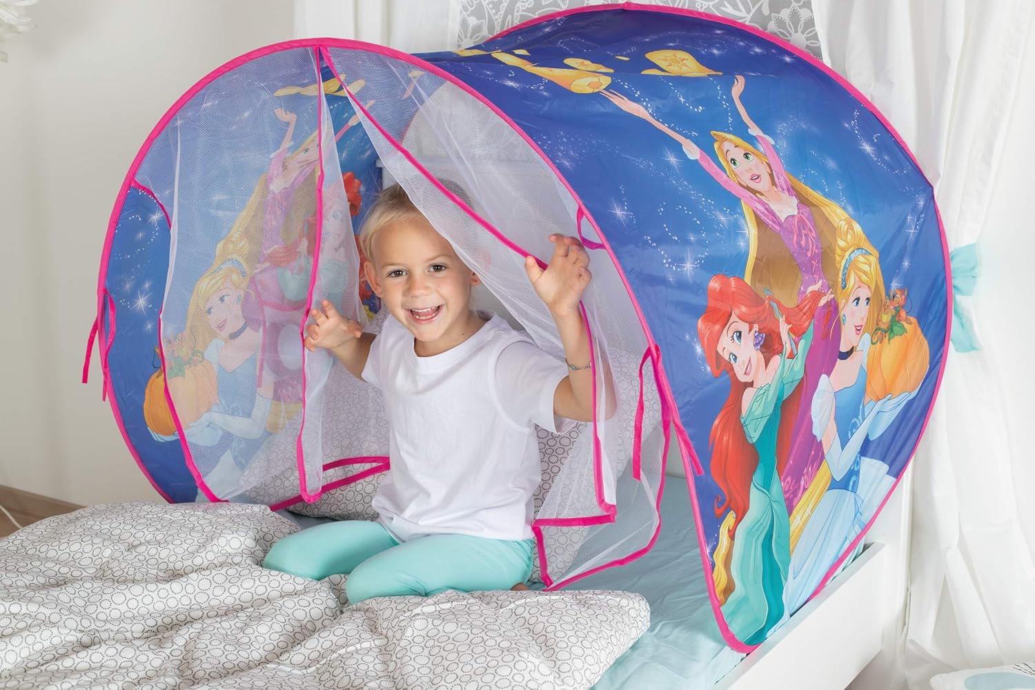 John 77109 Disney Princess Bed Tent Play Tent, MultiColour Amazon.co