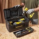 Stanley DIY Toolbox 19 Inch with 1 Touch Latch and 2 Lid Organisers view 3