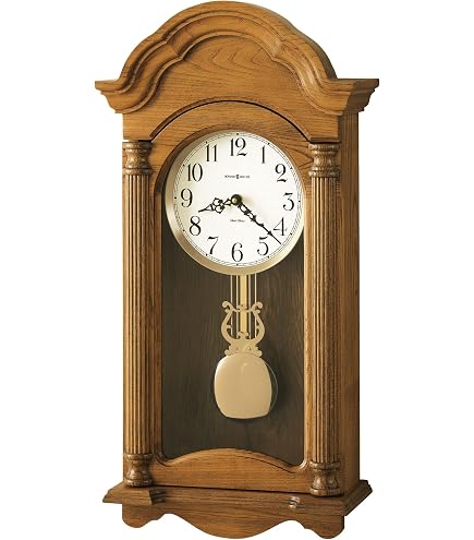 Amazon.com: Howard Miller Jasmine II Wall Clock – Wood Finish