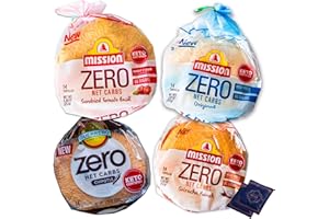 NOBLE CRUNCH ZERO Net Carbs Tortillas - Original (1, 14ct) - Sriracha Ranch (1, 14ct) - Sundried Tomato Basil (1, 14ct) - Chipotle (1, 14ct) - Organic Peach Yerba Mate Tea Bags (2) - 6 Items Total