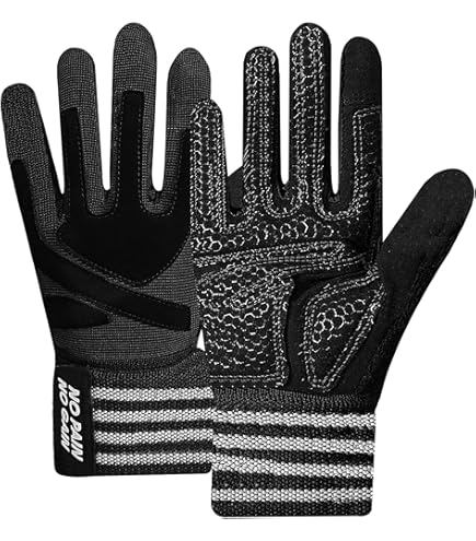 Gants D'Haltérophilie Et Fitness BEAR GRIP - Paume Rembourrée En Gel, Cuir Renforcé, Antidérapants - Pour CrossFit, Musculation, Cyclisme - 8