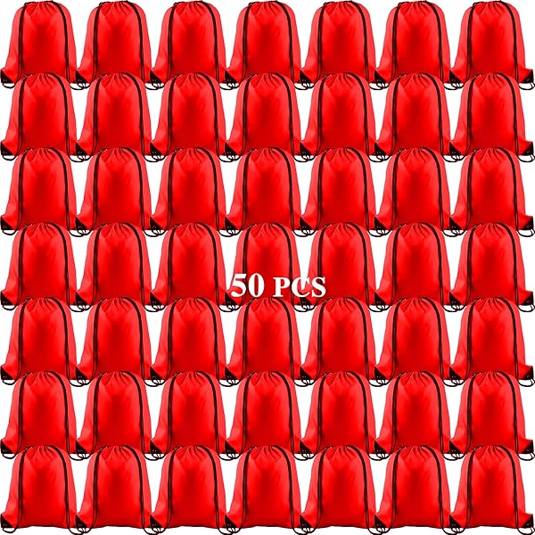 NACHLYNN 12 Pieces Drawstring Backpack Bulk 12 Colors DIY - View #7