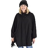 Le Moda Women's Ruffle Trim Polar Fleece Wrap with Matching Gloves and Hat | Winter Collection | One Size Fits All
