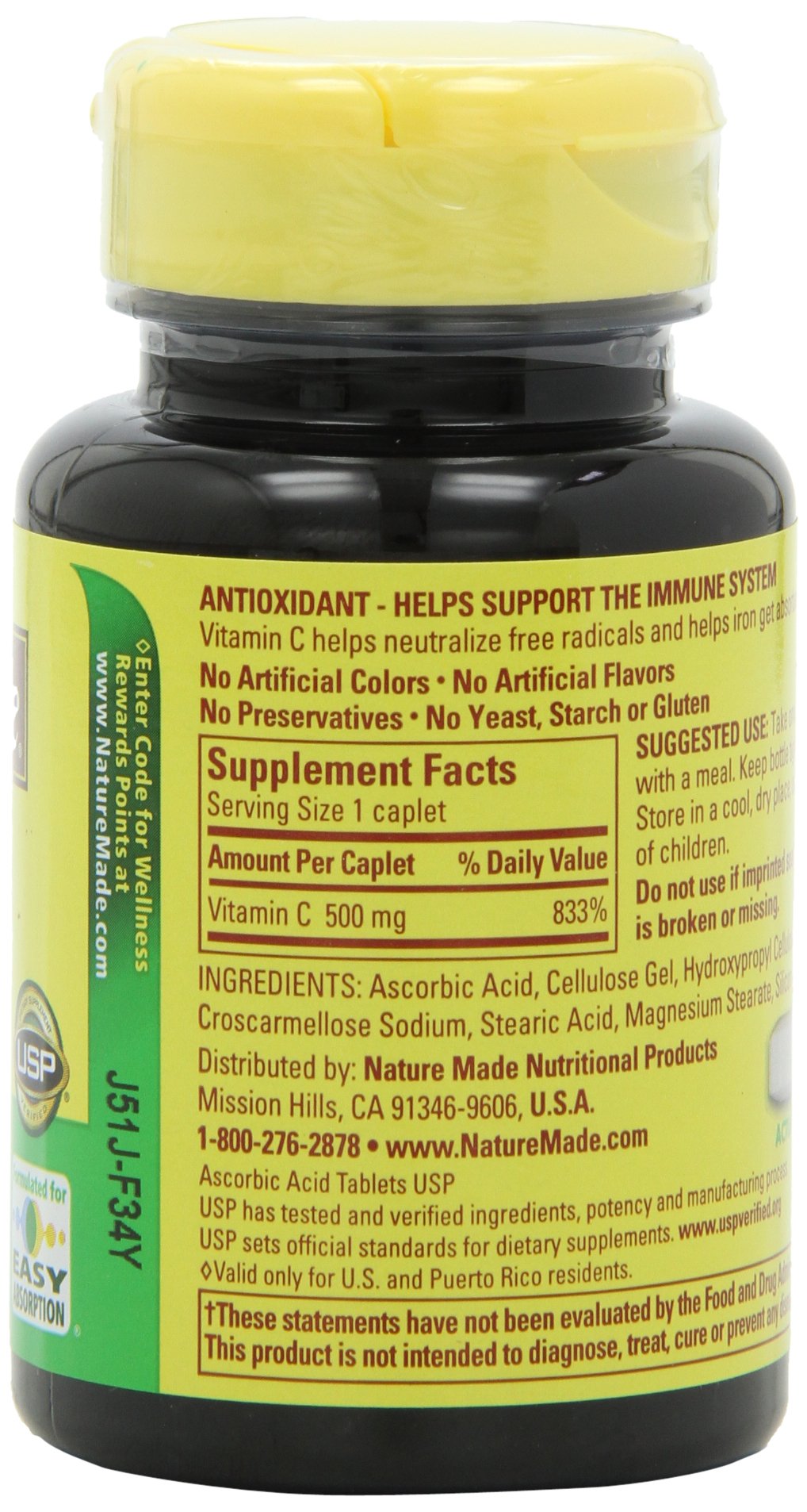 Nature Made Vitamin C 500mg, 100 Caplets (Pack Of 3) on Galleon Philippines