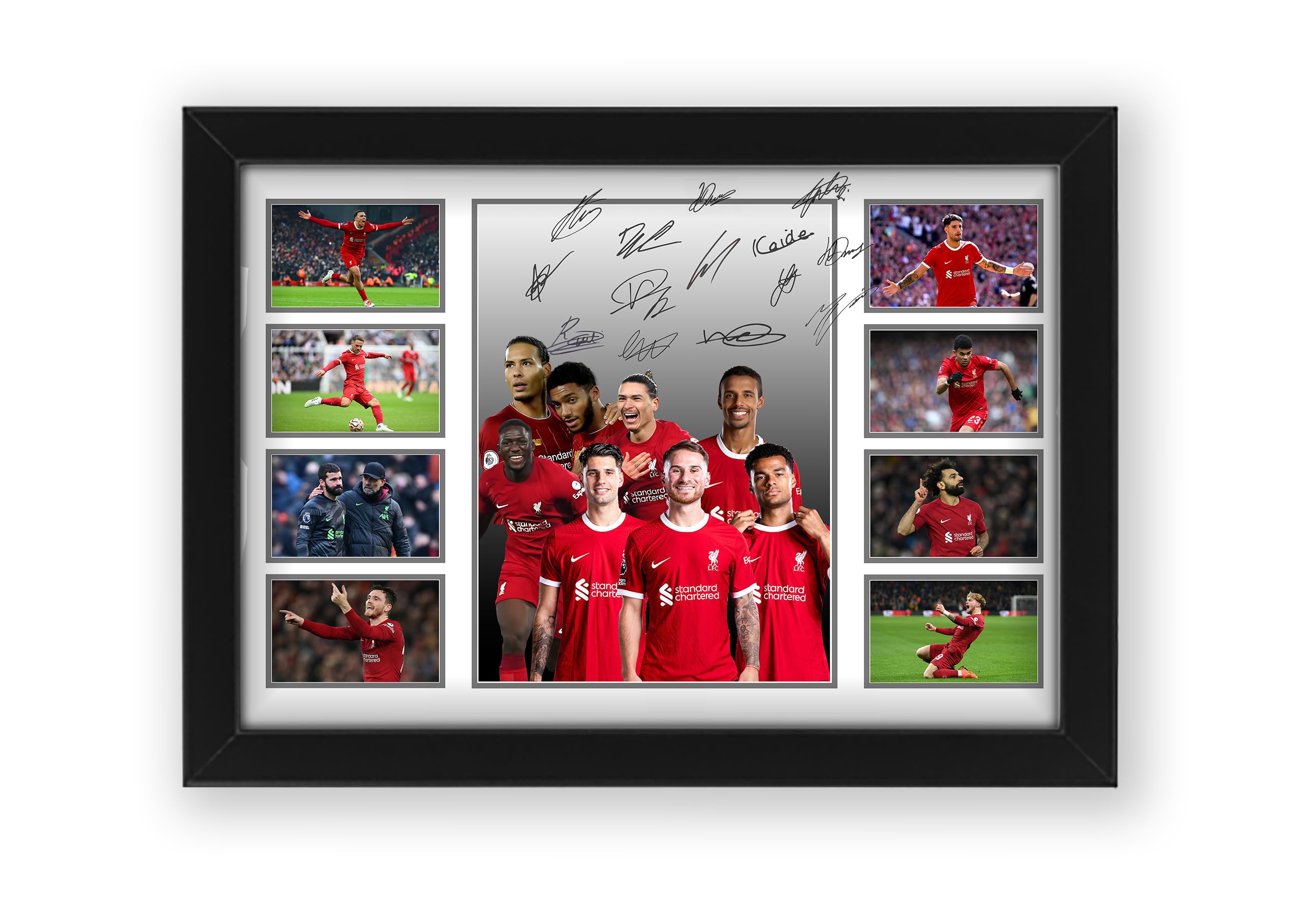 Liverpool Football Club Signed Poster Print - Limited Edition Autograph Fan Gift – Collectible Memorabilia Merchandise (Framed A3 (30x40cm)) — image 1