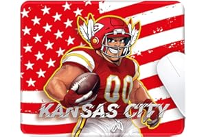 AORYALPS Kansas City Design Mouse Pad with Stitched Edges and Non-Slip Rubber Base, Premium-Textured Mouse Pad for Laptop, Computer & PC, Gaming & Working, Waterproof Mousepad