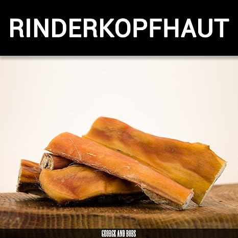 Rinderkopfhaut - 1000g | Beste Kopfhaut vom Rind | 100% Natürlich | von George and Bobs
