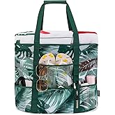KABAQOO Mesh Beach Bag, Extra Large Beach Bags with 9 Pockets & Zipper Waterproof Lightweight Beach Tote for Beach/Pool Trip | Extra Large, 9 Pockets, Zipper, Waterproof, Lightweight, Beach/Pool Trip