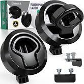 LATCH.IT 2-Pack RV &amp; Boat Hatch Latches Black | Fits 2&rdquo; Diameter &amp; up to 0.5&rdquo; Thickness Doors | Flush Mount RV Slam Latch &amp; Boat Latch | Latches for Marine, Trailers, Camper, DIYers &amp; Home Use!